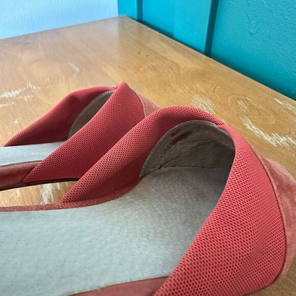 Eileen Fisher Women’s Asha-su Terracotta Spice Mesh and Plush Suede Almond Toe F - Picture 7 of 12